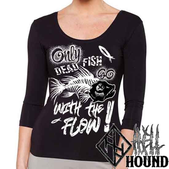 Dead Fish - Hellhound Women's 3/4 Sleeve