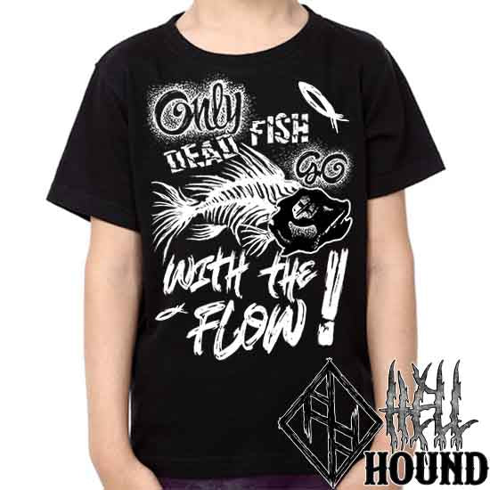 Dead Fish - Hellhound Unisex Kid's T-Shirt