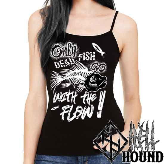 Dead Fish - Hellhound Women's Petite Slim Tank Top