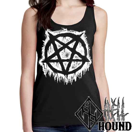 Inverted Pentagram - Hellhound Women's Tank Top