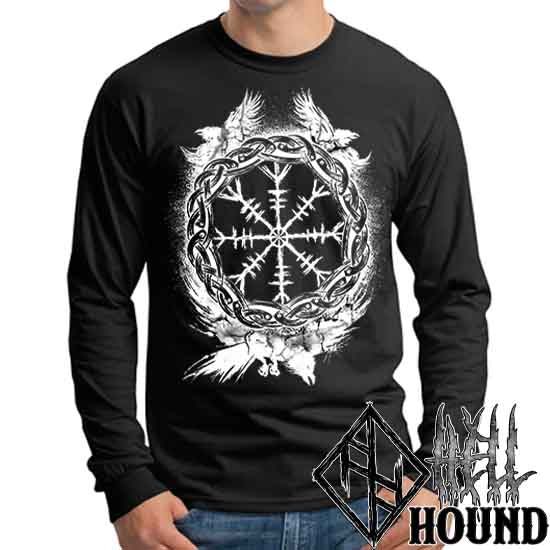 Raven Awe - Hellhound Men's Long Sleeve T-Shirt