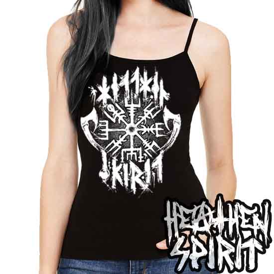 Vegvisir Battle Axe - Hellhound Women's Petite Slim Tank Top