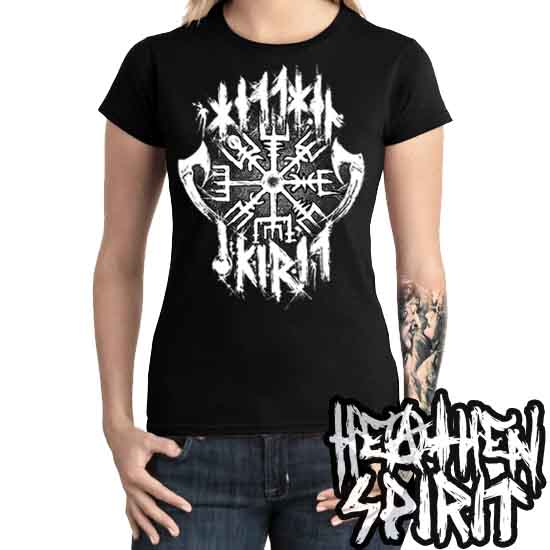 Vegvisir Battle Axe - Hellhound Women's T-Shirt