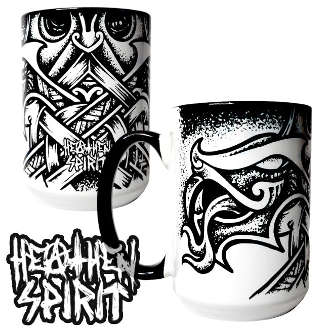 Odin God Mask Heathen Spirit Large Mug