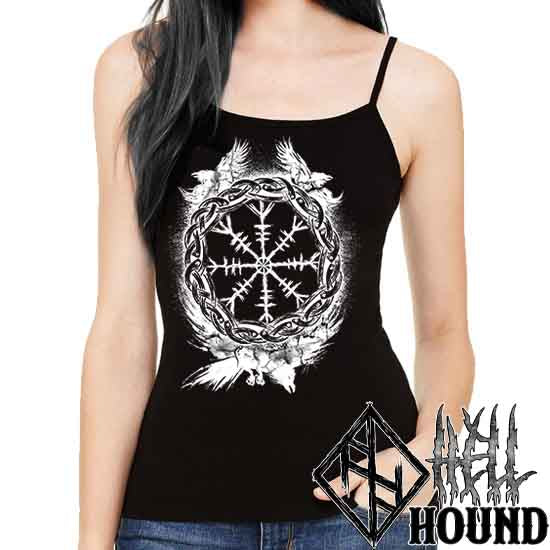 Raven Awe - Hellhound Women's Petite Slim Tank Top