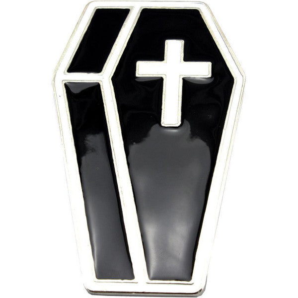 Coffin Gothic Belt Buckle