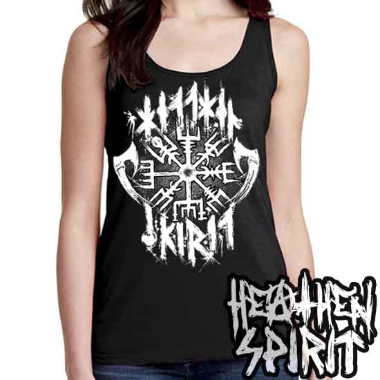 Vegvisir Battle Axe - Hellhound Women's Tank Top