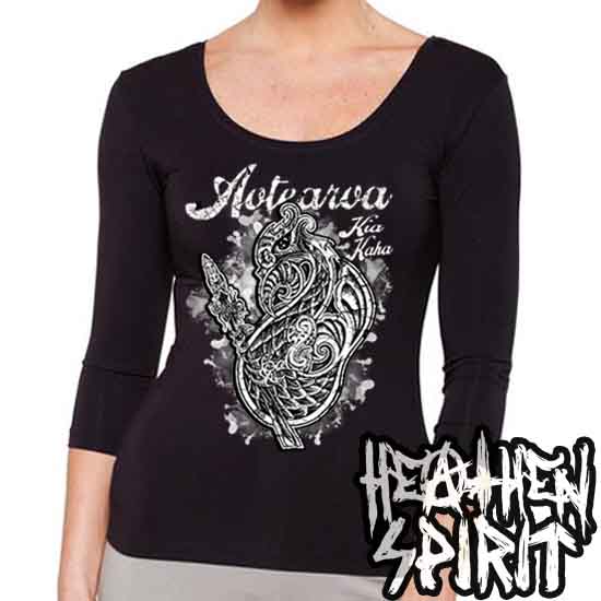 Spiritual Protector - Hellhound Women's 3/4 Sleeve