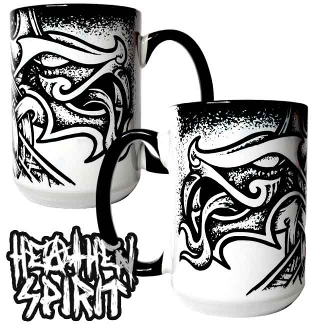 Odin God Mask Heathen Spirit Large Mug